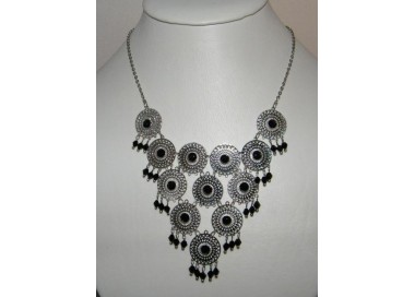 NSA|Bigiotteria : Collana Filigrana con ciondolini di perline e strass