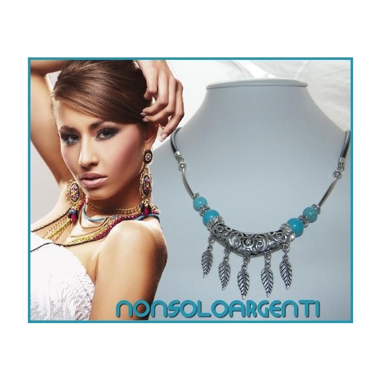 NSA|Bigiotteria : Collana laccio con Foglioline 