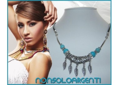 NSA|Bigiotteria : Collana laccio con Foglioline 