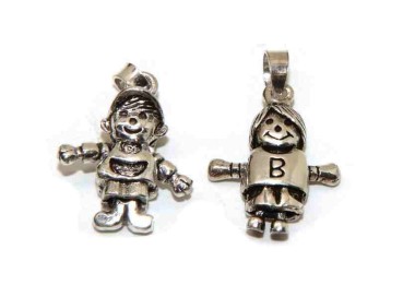 NSA|Ciondolo Argento 925 : Ciondolo Bambolina Snodata