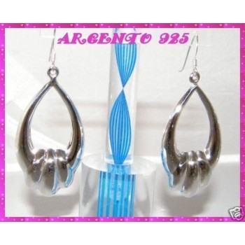 NSA|Orecchini Argento 925 Ovali bombati lavorati