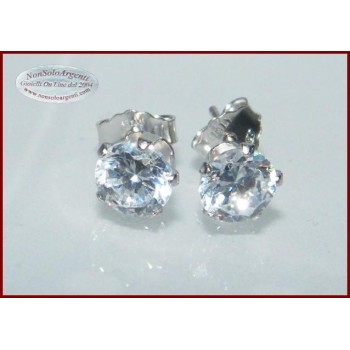 NSA|Orecchini Argento 925 ITALIANO con punto luce Zircone