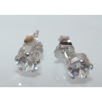 NSA|Orecchini Argento 925 ITALIANO con punto luce Zircone