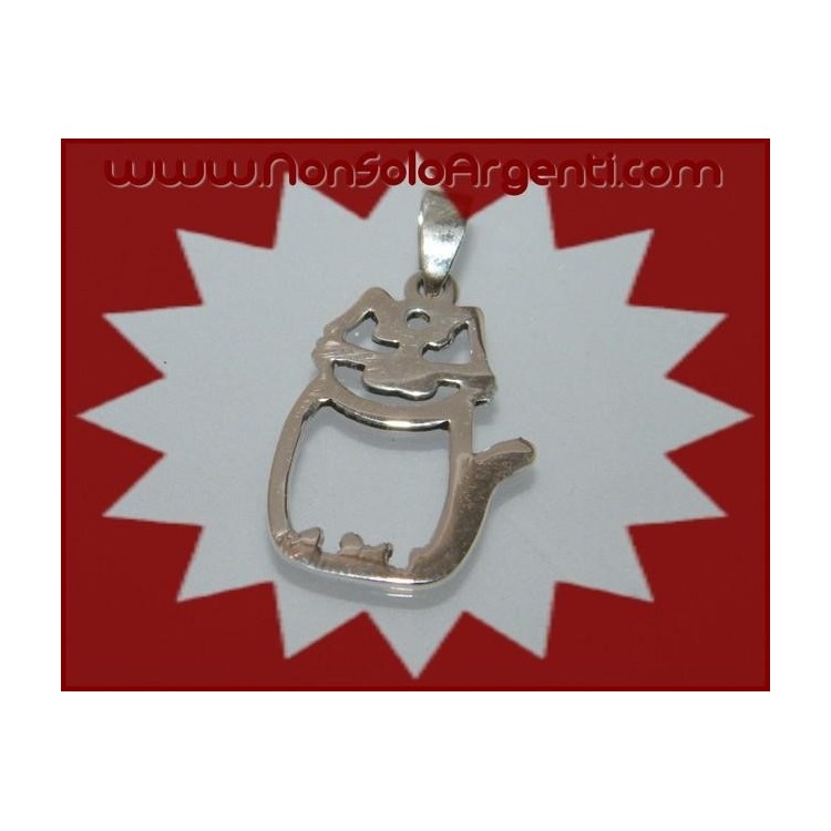 NSA|Ciondolo Argento 925 : Gattino