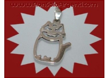 NSA|Ciondolo Argento 925 : Gattino