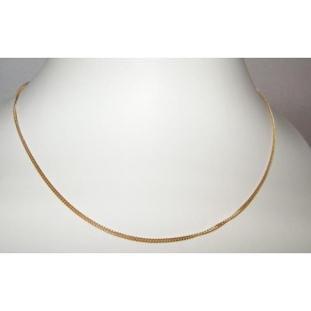 NSA|Girocollo maglia grumetta Diamantata Argento 925 placcata oro 750/oo