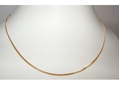 NSA|Girocollo maglia grumetta Diamantata Argento 925 placcata oro 750/oo