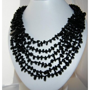 NSA|Collier Cleopatra a 6 fili di ametista o Onice