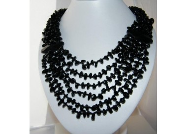 NSA|Collier Cleopatra a 6 fili di ametista o Onice