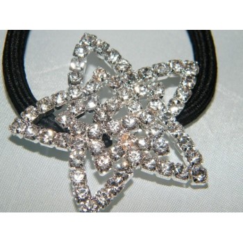 NSA|fermaglio a stella con pavè di strass