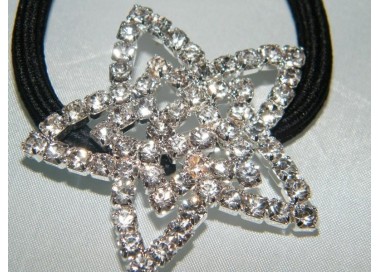 NSA|fermaglio a stella con pavè di strass