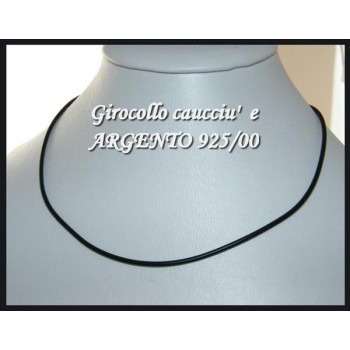 NSA|Girocollo Caucciu' per ciondolo. Per uomo e donna con chiusura in  ARGENTO 925