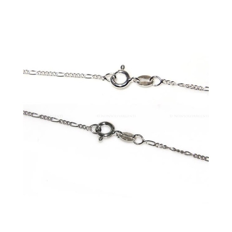 NSA|SILVER 925: chain for Figaro pendants in various lengths - Rhodium plated