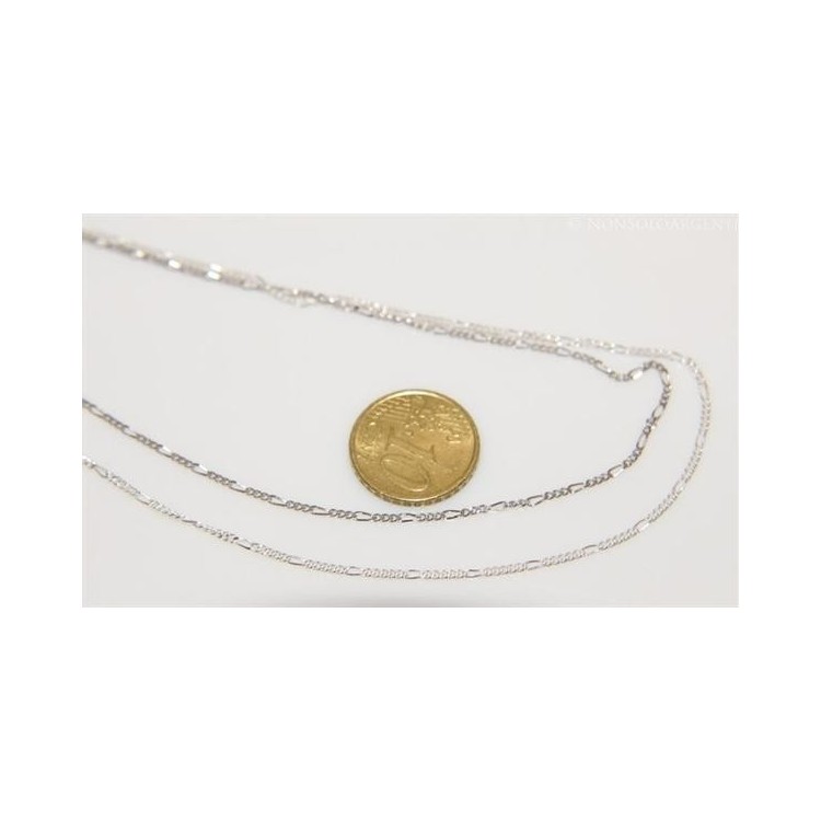 NSA|SILVER 925: chain for Figaro pendants in various lengths - Rhodium plated