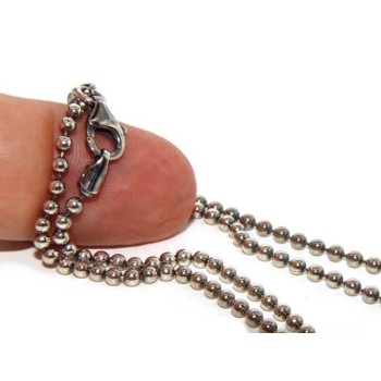 NSA|ARGENTO 925 : Girocollo collana pallini palline balls 2,5 mm varie lunghezze modello scuro anticato antico