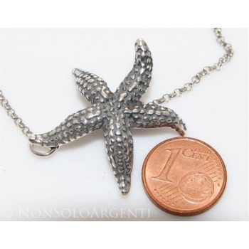 NSA|Argento 925 : Gioielli realizzati a mano con stelle marine grandi - Orecchini - collana - bracciale o completo