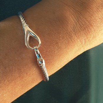 NSA|NALBORI Cable bracelet with rigid cable with 18cm hook