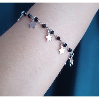 NSA|NALBORI Bracciale da donna in Argento 925 ciondoli stelle charm