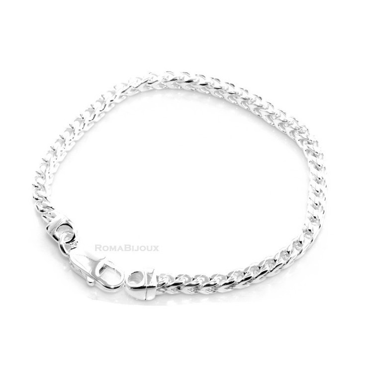 NSA|bracciale massiccio argento 925, made in italy