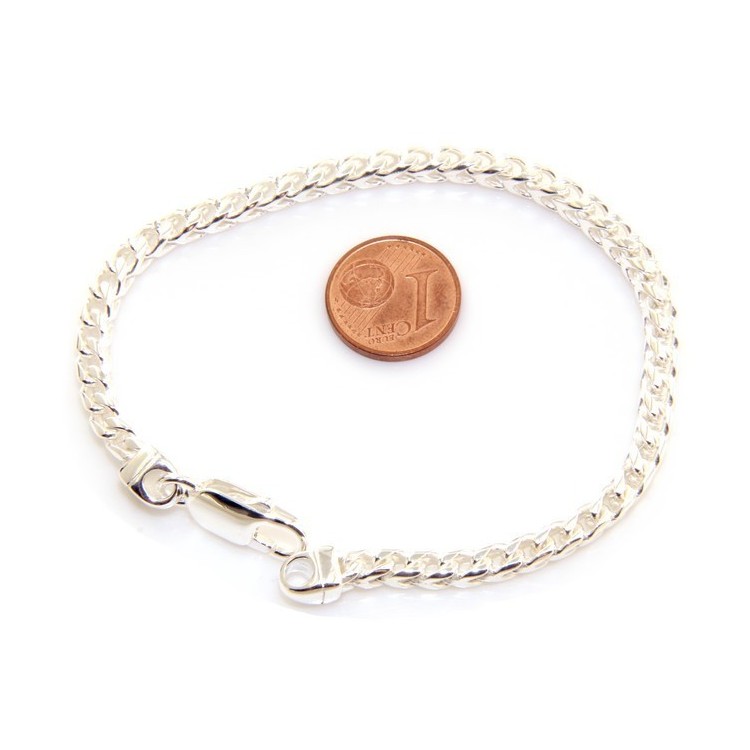 NSA|bracciale massiccio argento 925, made in italy