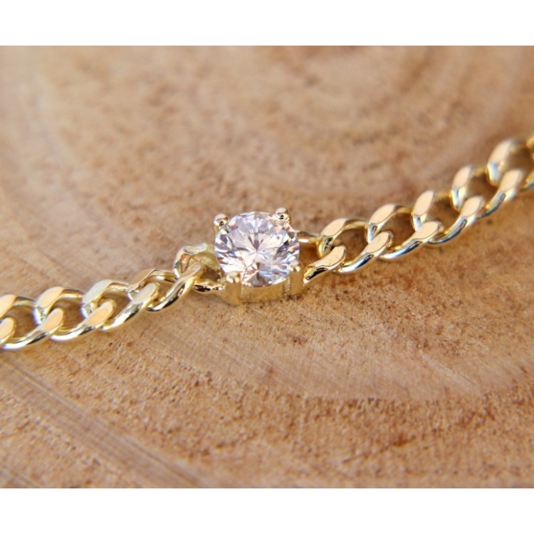 NSA|NALBORI collana choker zircone tondo argento 925 grumetta