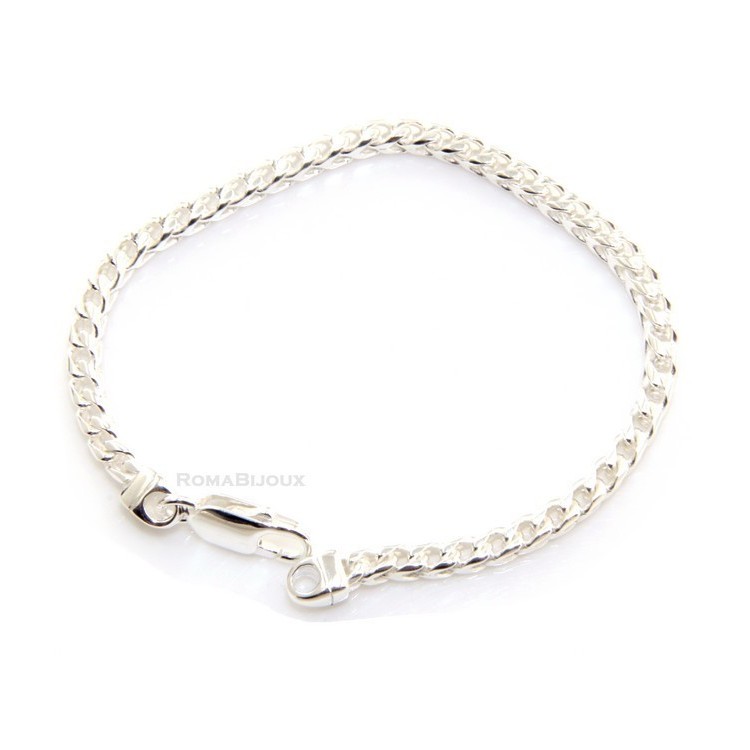 NSA|bracciale massiccio argento 925, made in italy