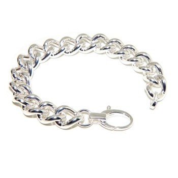 NSA|NALBORI bracciale o collana grumetta 12,5mm grande argento 925