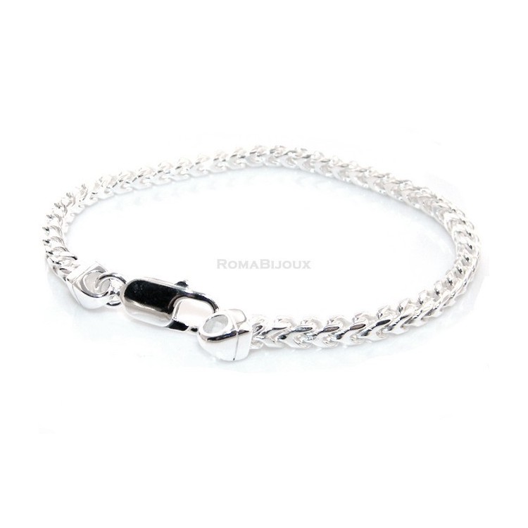 NSA|bracciale massiccio argento 925, made in italy