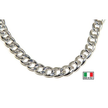 NSA|NALBORI bracciale o collana grumetta 13mm grande argento 925 diamantata