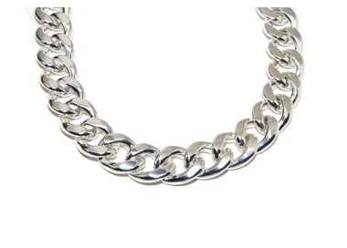NSA|NALBORI bracciale o collana grumetta 17,5mm grande argento 925 diamantata