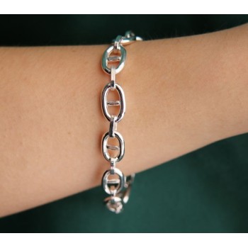 NSA|NALBORI Necklace or bracelet marine link 10x16 mm in 925 silver