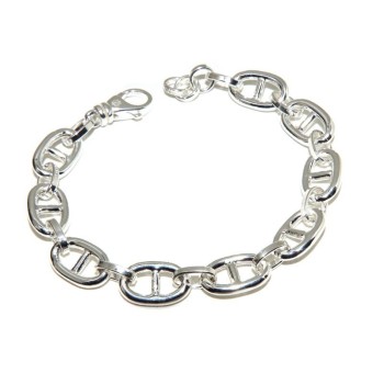 NSA|NALBORI Collana o bracciale Maglia marina 10x16 argento 925