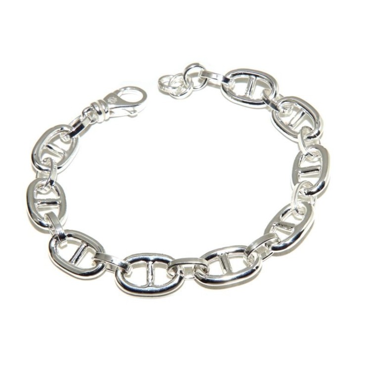 NSA|NALBORI Collana o bracciale Maglia marina 10x16 argento 925