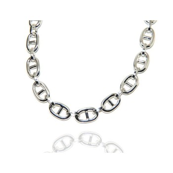 NSA|NALBORI Collana o bracciale Maglia marina 10x16 argento 925