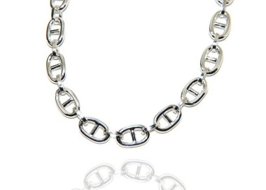 NSA|NALBORI Necklace or bracelet marine link 10x16 mm in 925 silver