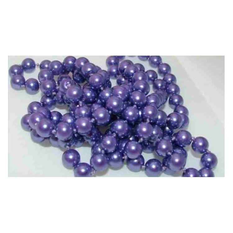 NSA|collana false perle viola madreperlato lunga 120 cm doppio giro o nodo