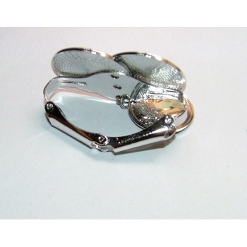 NSA|vintage brooch clip for scarf or stole SARAH COVENTRY original silver tone