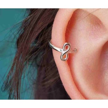 NSA|925 silver tragus with infinite single earring bow