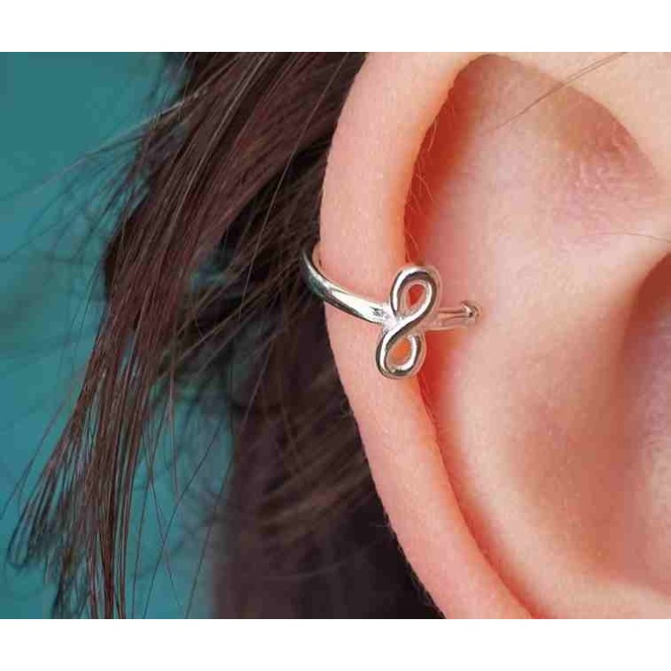 NSA|925 silver tragus with infinite single earring bow