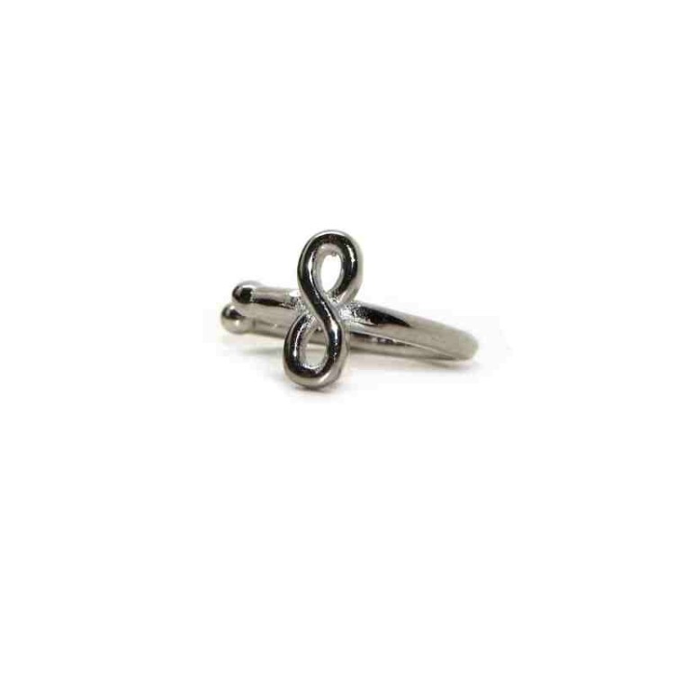 NSA|925 silver tragus with infinite single earring bow