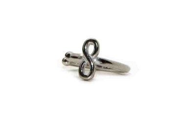 NSA|925 silver tragus with infinite single earring bow