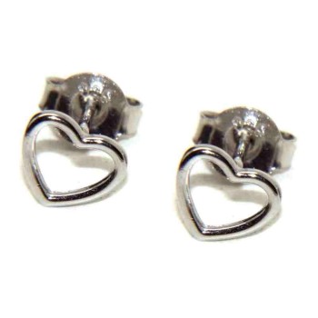 NSA|NALBORI 925 silver woman earrings with open heart