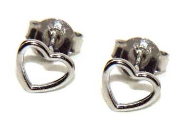 NSA|NALBORI 925 silver woman earrings with open heart