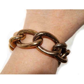 NSA|Bracciale donna grumettone Bronzo anallergico naturale anticato