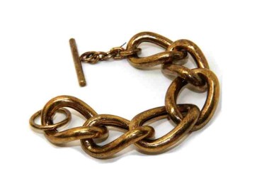 NSA|Bracciale donna grumettone Bronzo anallergico naturale anticato