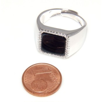 NSA|silver : shield ring for man