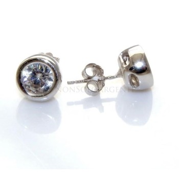 NSA|925 silver earrings massive onion 7mm man woman