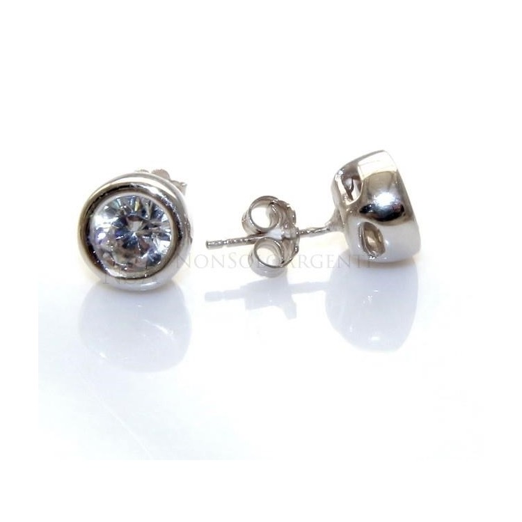NSA|925 silver earrings massive onion 7mm man woman