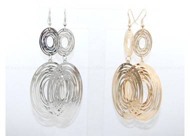 NSA|women's pendant hook earrings pendants openwork oval spirals gold silver color