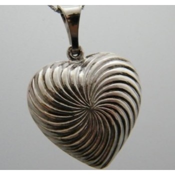 NSA|collana cuore inciso argento 925 per donna